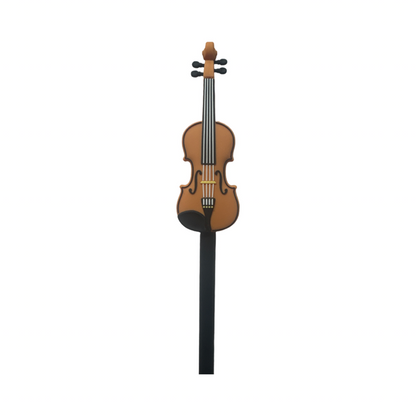 Music Pencil with Mini Rubber Violin and Magnet for Music Stands — view 2