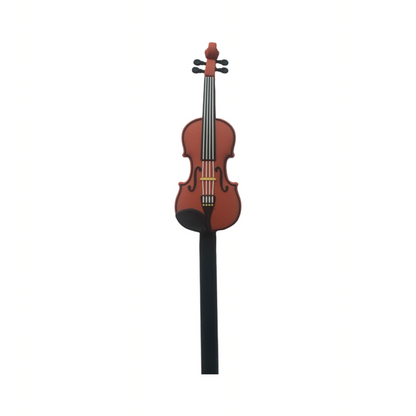 Music Pencil Black with Miniature Rubber Violin Magnet for Music Stands — view 2