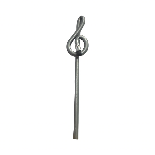 Bentcil Treble Clef Pencil with Eraser - Green