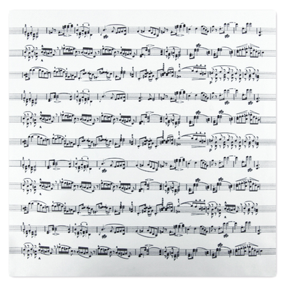 Glasses Cleaning Cloth Black with White Manuscript 18.5x18.5cm — view 2