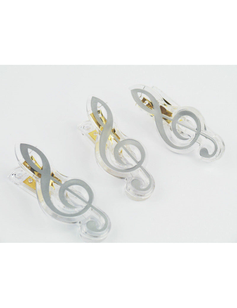 Treble Clef Shape Silver Paper Clip