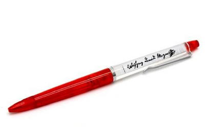 Mozart Ballpoint Pen with Moving Hands and Piano Keyboard Design