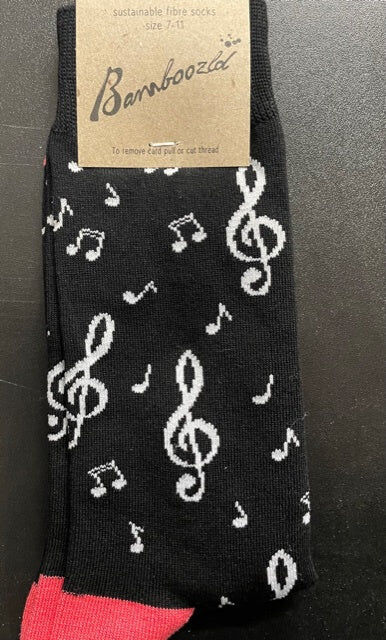 Womens Bamboo Socks Size 2-8 Beethoven Design