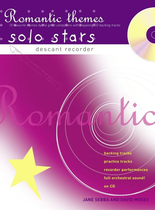 Solo Stars Romantic Themes Recorder Sheet Music Bk/CD