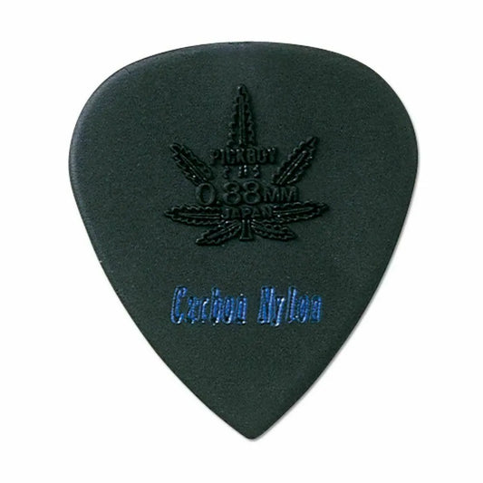 Pickboy High-Modulous Guitar Picks 12 Pack 0.88mm Carbon Nylon Made in Japan