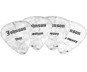 Johnson Heavy Gauge Guitar Picks White Pearl 144-Pack 1.15mm