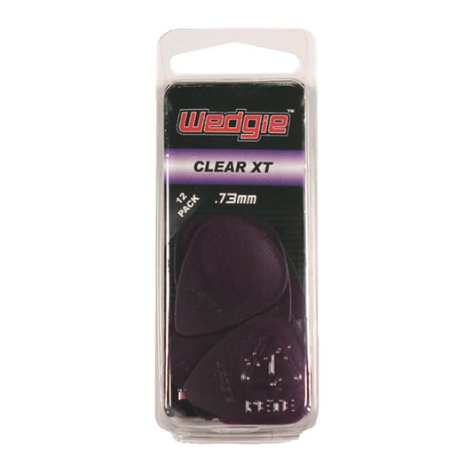 Wedgie Clear Pick 12 Pack .73mm Purple
