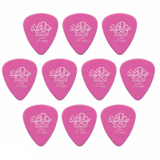 10 x Dunlop Premium DELRIN 500 .71MM Gauge Guitar Picks 41R