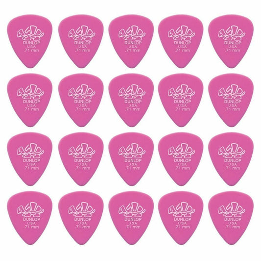 20 x Dunlop Premium DELRIN 500 .71MM Gauge Guitar Picks / Plectrums