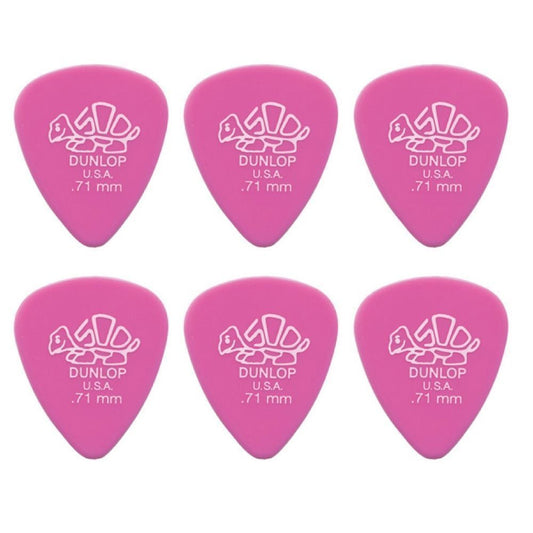 6 x Dunlop Premium DELRIN 500 .71MM Gauge Guitar Picks 41R