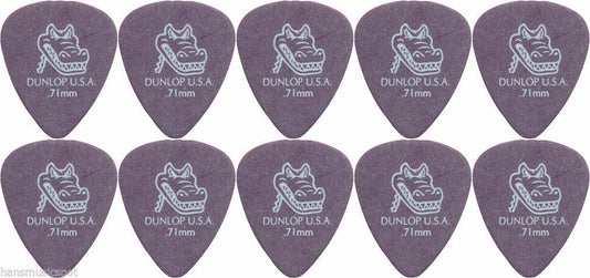 10 x Dunlop Gator 0.71mm Guitar Picks Free Shipping