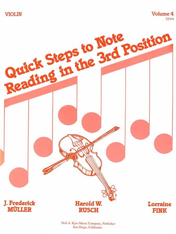 Quick Steps to Notereading Volume 4 for Cello