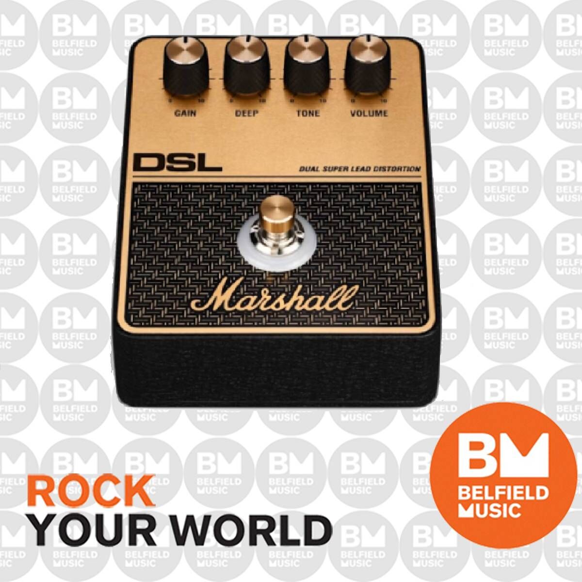 Marshall DSL Overdrive Guitar Effects Pedal Dual Super Lead Distortion FX — view 3