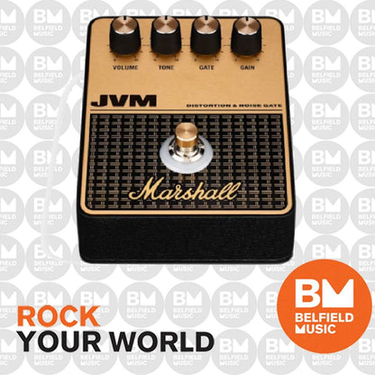 Marshall JVM Overdrive Guitar Effects Pedal with Noise Gate and Versatile Tone Options — view 3