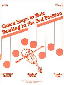 Quick Steps to Notereading Volume 4 for Violin
