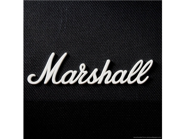 Marshall : Marshall White Logo Small