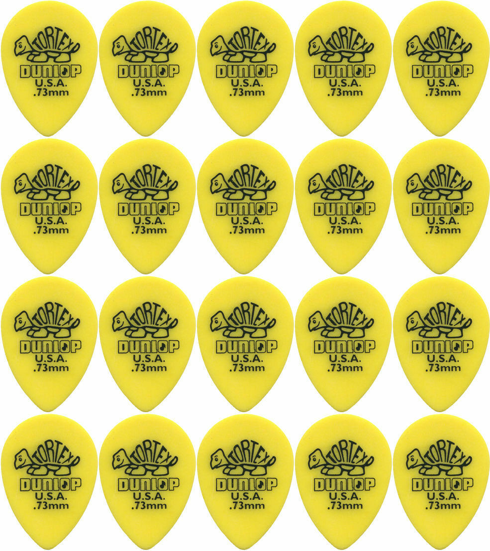 20 x Jim Dunlop Tortex Small Tear Drop .73MM Gauge Guitar Picks 423R