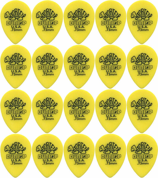 20 x Jim Dunlop Tortex Small Tear Drop .73MM Gauge Guitar Picks 423R
