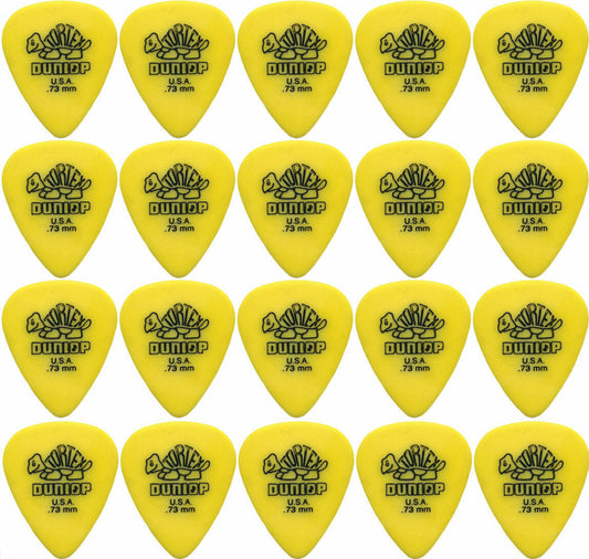 20 x Dunlop Tortex Standard 0.73mm Gauge Guitar Picks Free Post