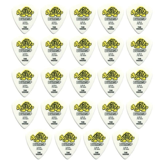 24 x Jim Dunlop Tortex Wedge 0.73mm Guitar Picks 424R USA Bulk Pack