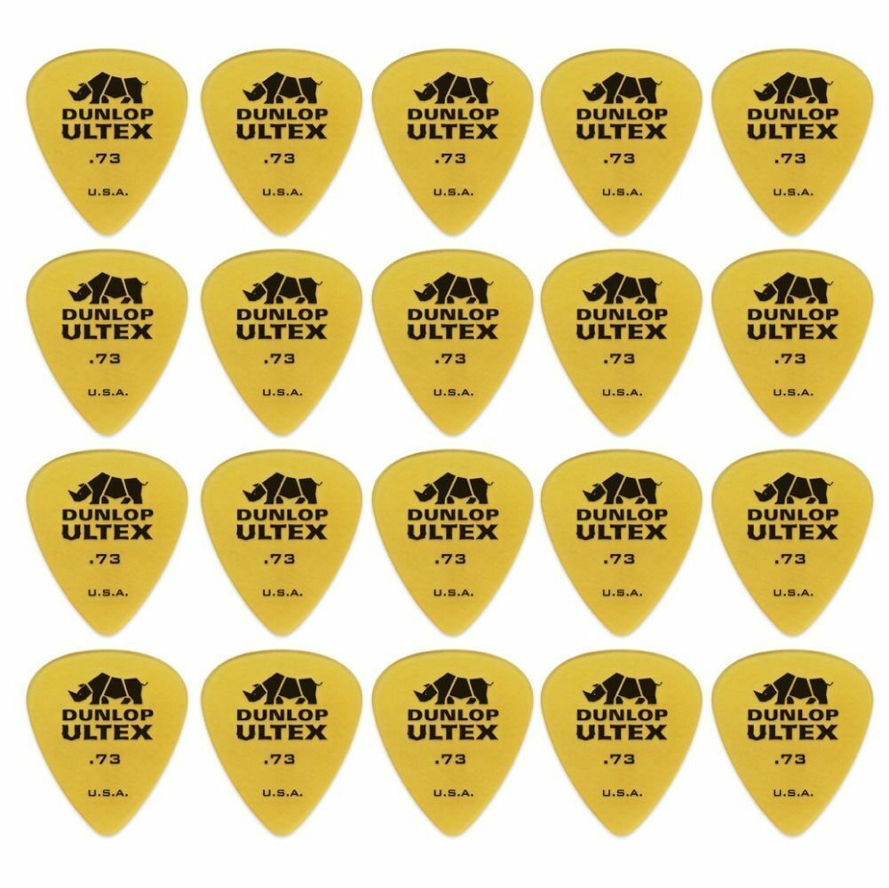 20 x Dunlop Ultex Standard .73MM Gauge Guitar Picks 421R Plectrums
