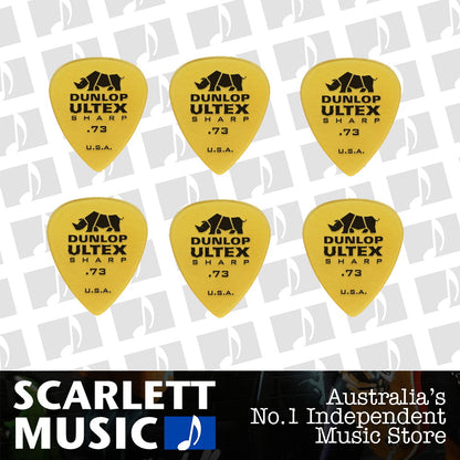 6x Dunlop Ultex Sharp .073 Gauge Guitar Picks 6 Pack — view 2