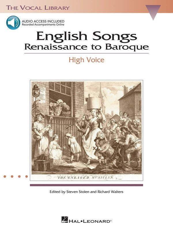 English Songs: Renaissance to Baroque — High Voice, Book/Online Audio (Hal Leonard Vocal Library)