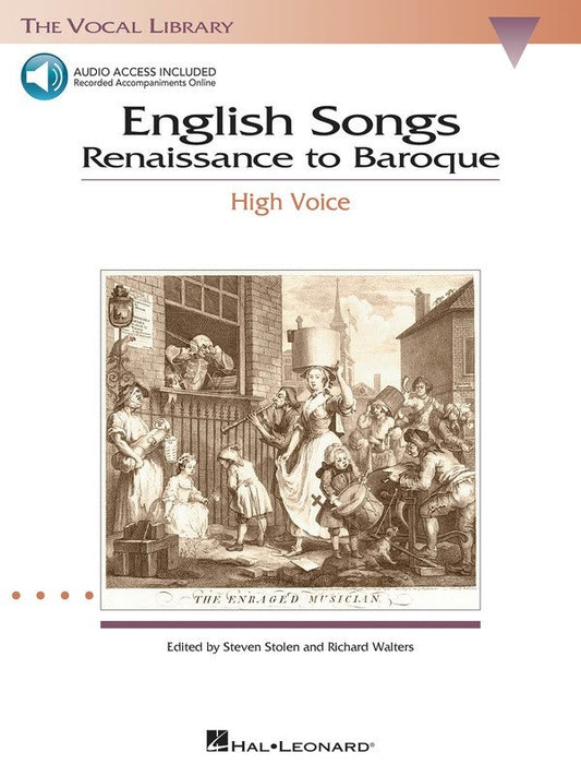 English Songs: Renaissance to Baroque — High Voice, Book/Online Audio (Hal Leonard Vocal Library)