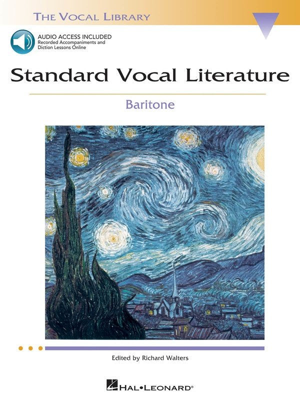 Standard Vocal Literature — Baritone, Book/Online Audio (Hal Leonard, The Vocal Library)