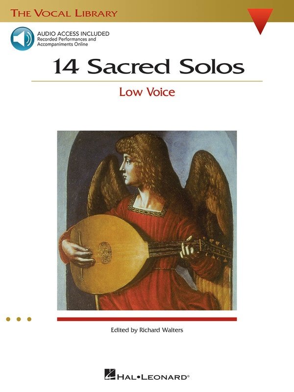 14 Sacred Solos — Low Voice, Book/Online Audio (Hal Leonard, The Vocal Library)