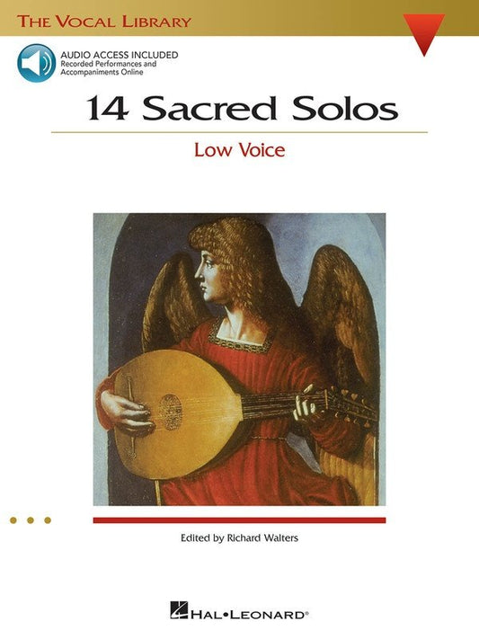 14 Sacred Solos — Low Voice, Book/Online Audio (Hal Leonard, The Vocal Library)