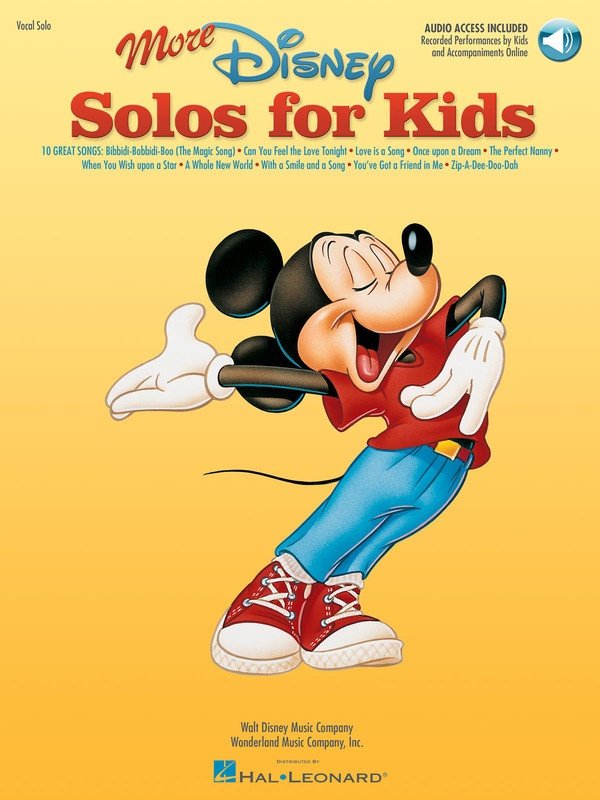 More Disney Solos for Kids — Book/Online Audio (Hal Leonard)