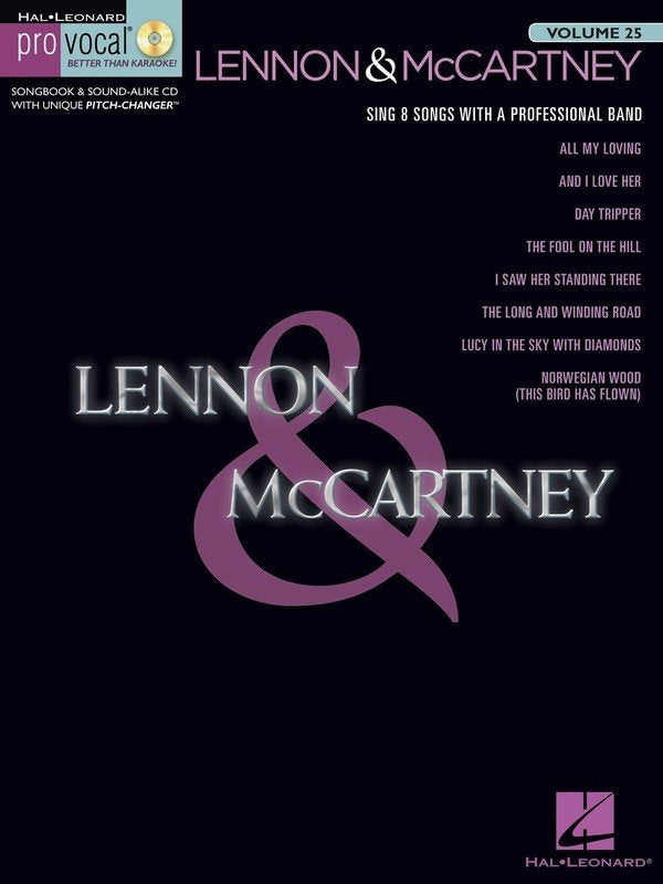 Lennon & McCartney — Pro Vocal Men's Vol. 25, Book/CD (Hal Leonard, Pro Vocal)
