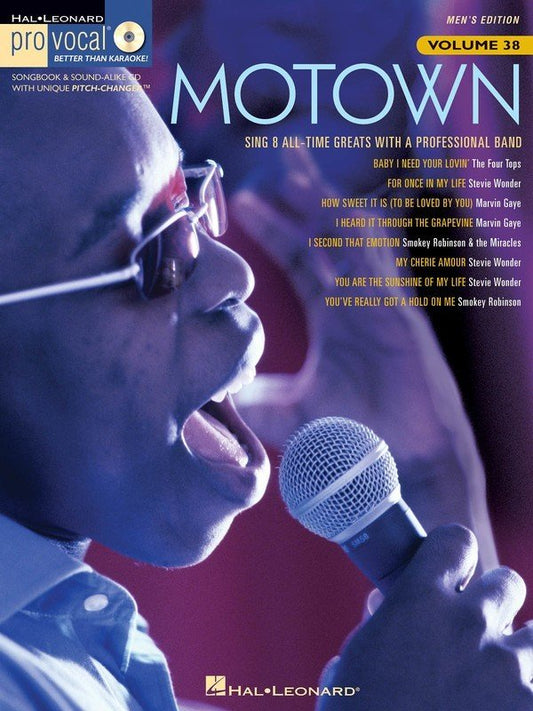 Motown — Pro Vocal Men's Edition Vol. 38, Book/CD (Hal Leonard, Pro Vocal)