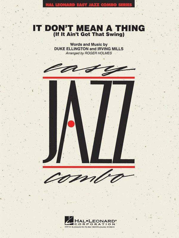 It Don't Mean a Thing — Easy Jazz Combo Grade 2 (Hal Leonard, Easy Jazz Combo)