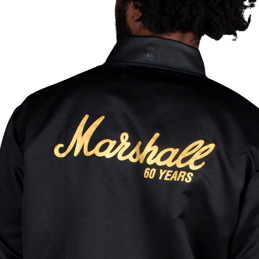 Marshall 60th Anniversary Satin Bomber Jacket XL with Leather Collar — view 2