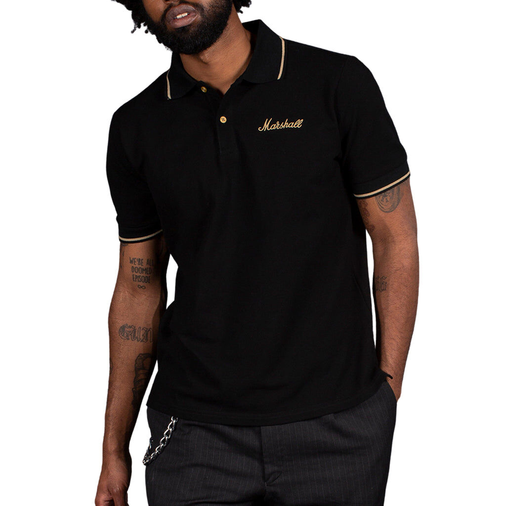 Marshall 60th Anniversary Polo Shirt Medium with Embroidered Logo and Unique Badge — view 2