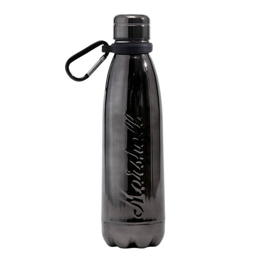 Marshall 500ml Vacuum Sealed Drink Bottle Black with Stainless Steel Cover and Thermal Insulation