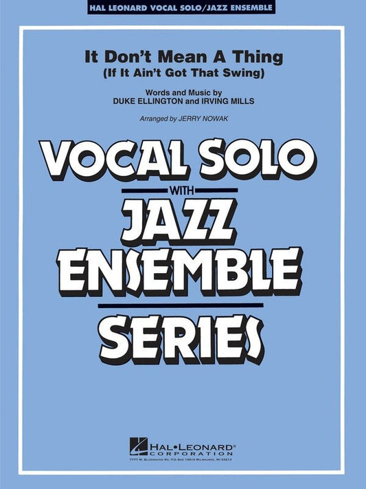 It Don't Mean a Thing — Vocal Jazz Ensemble Grade 3–4 (Hal Leonard)