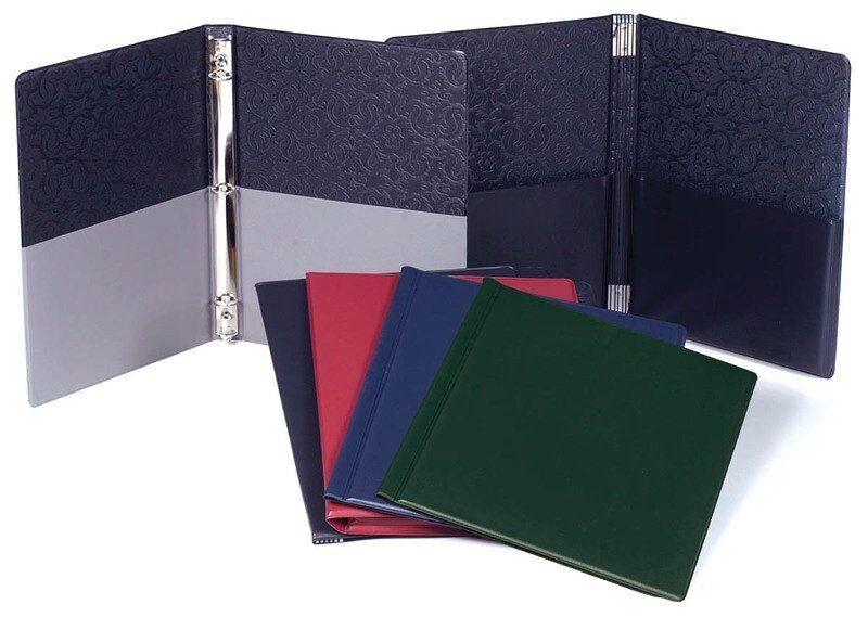 Black Choral Folder 9.25" x 12" with 7 Elastic Stays and 2 Expanded Pockets