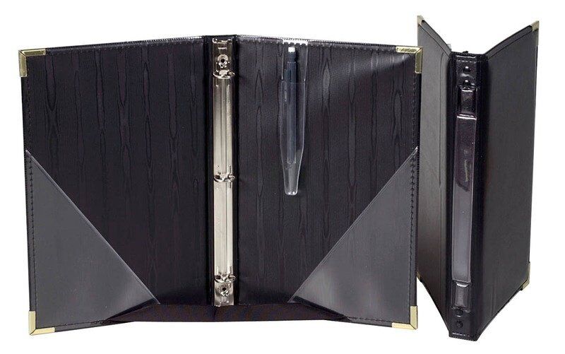 Choral Folder 7.75" x 11" 3-Ring Binder with Flat Pockets for Octavo Size