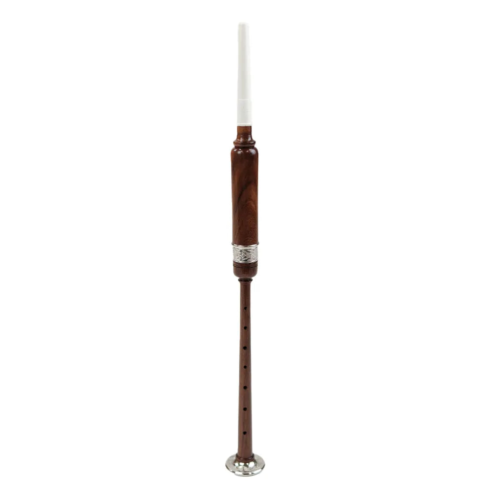 Bagpipe Practice Chanter - Rosewood with Aluminium Mounts, Made in Pakistan
