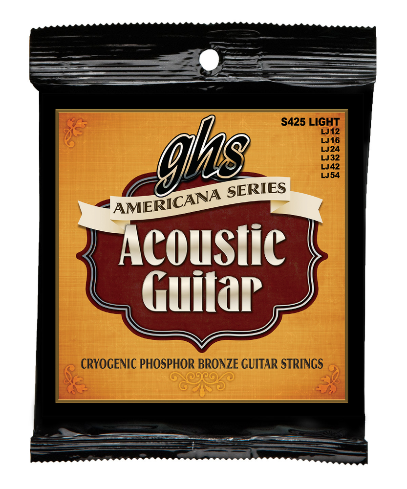 GHS S425 (12-54) Phosphor Bronze Americana Acoustic Guitar Strings