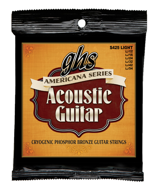 GHS S425 (12-54) Phosphor Bronze Americana Acoustic Guitar Strings