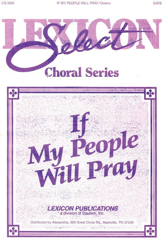 If My People Will Pray SATB