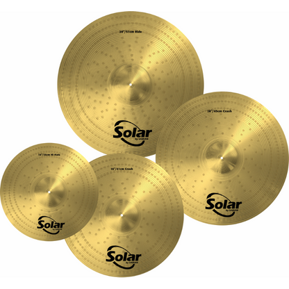 Solar by Sabian SOL5003G Performance Set Plus 14, 16, 18, 20 - Nano-Plated Stainless Steel Drums — view 2