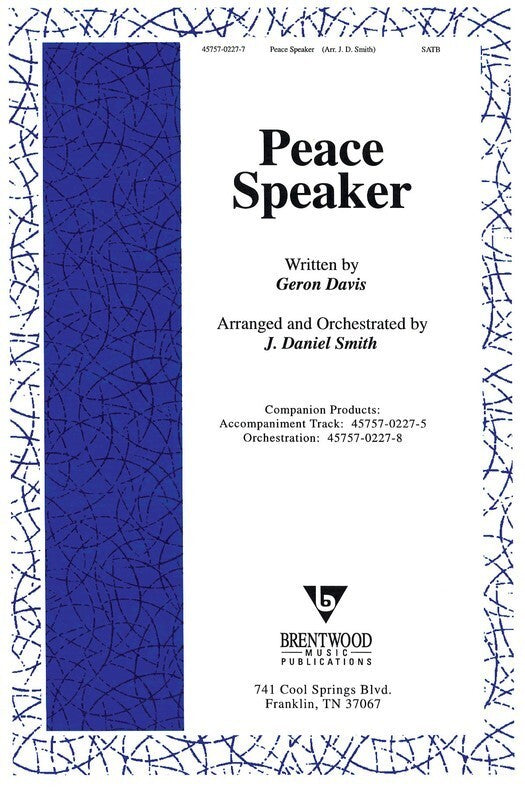 Peace Speaker SATB
