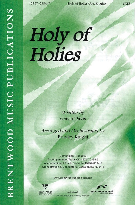 Holy Of Holies SATB