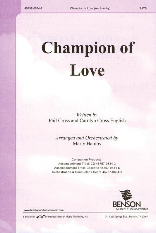 Champion Of Love SATB