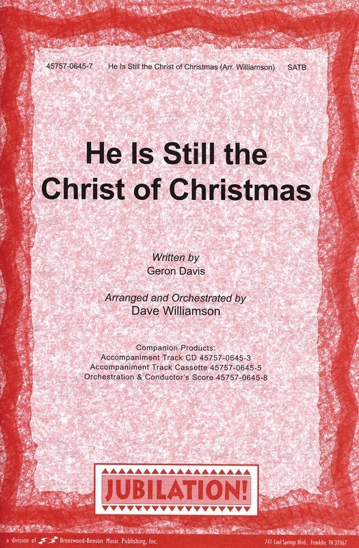He Is Still Christ Christmas SATB